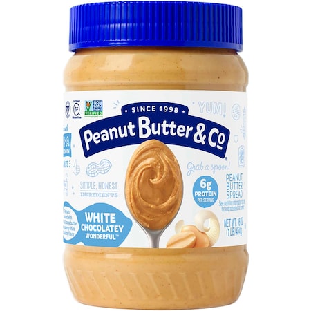 Peanut Butter & Co White Chocolate Wonderful Peanut Butter 16 oz., PK6 17010005